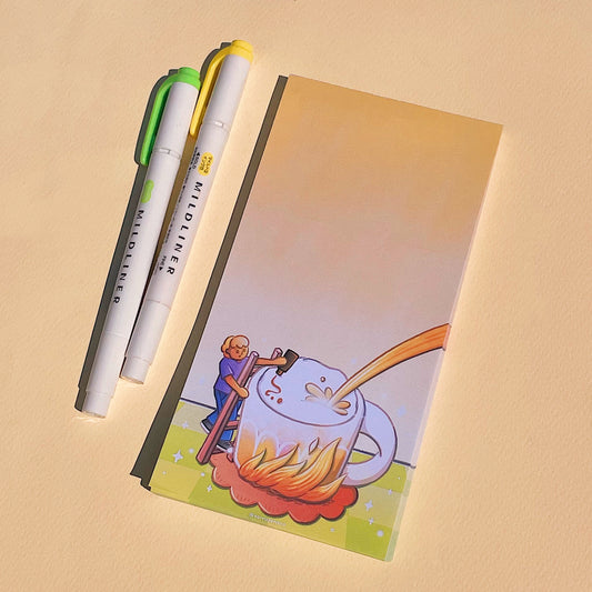 Ron Making Teh Tarik Notepad