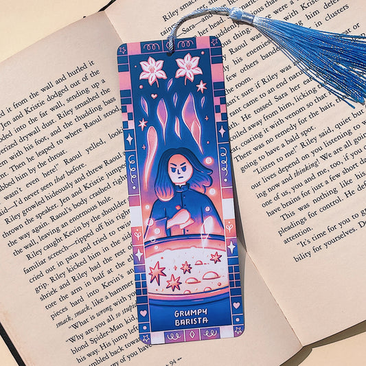 Snape the Grumpy Barista Matte Bookmark