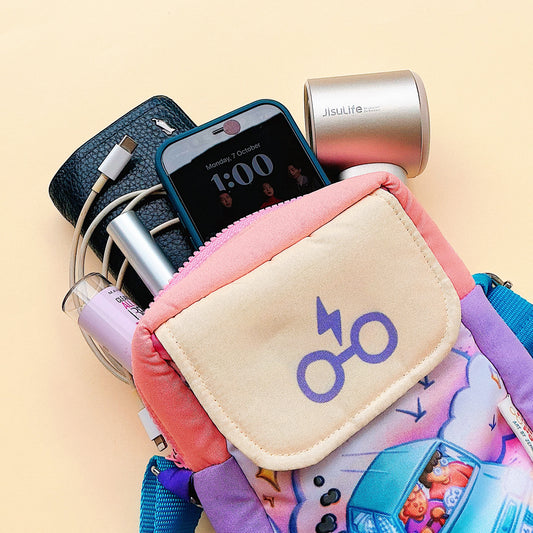 Harry & Ron Flying Kancil Car - Puffy Sling Bag