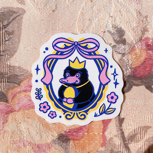 Teddy Coquette Mirror Clear Die-cut Sticker