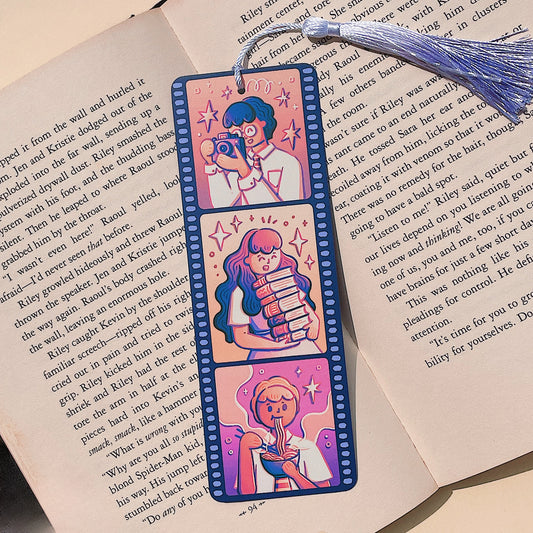 Golden Trio Photo Film Matte Bookmark