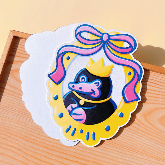 Coquette Mirror Series Die-Cut Post Card