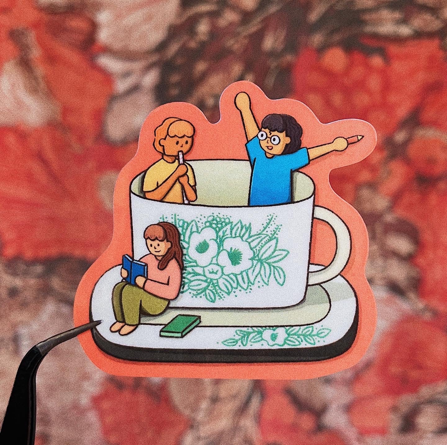 Kopi Cup Die-cut Sticker