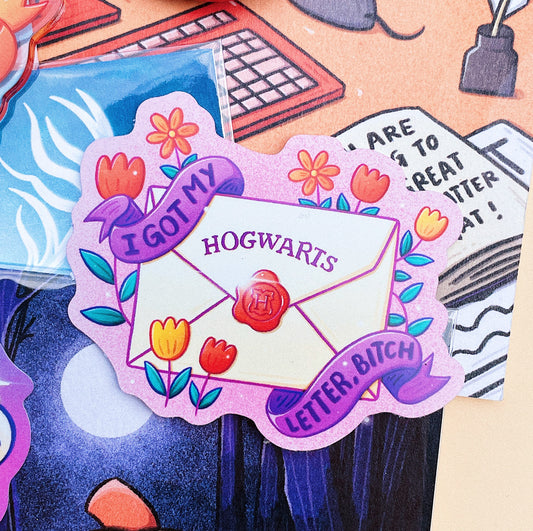 Hogwarts Letter Bitch Die-cut Sticker