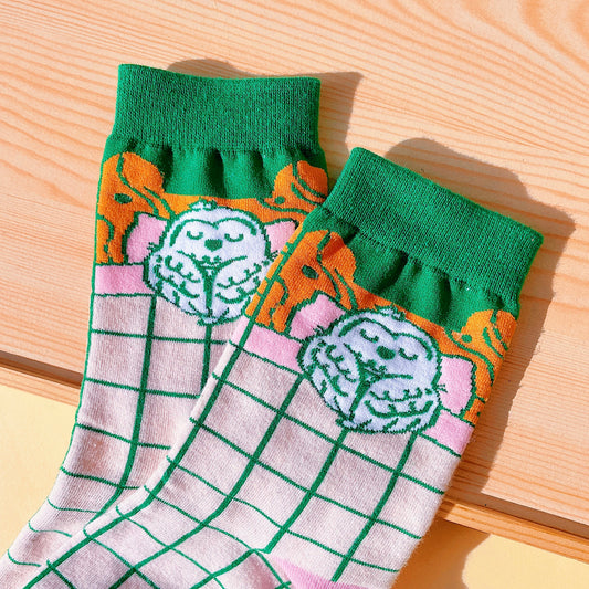 Hedwig Sleeping Cotton Socks