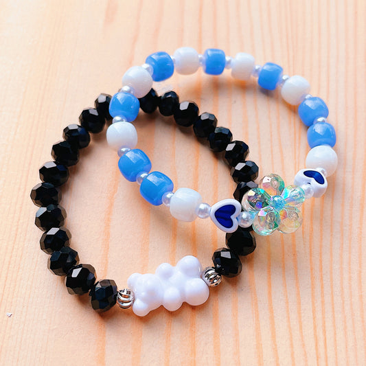 Clear Holographic Flower Bracelet