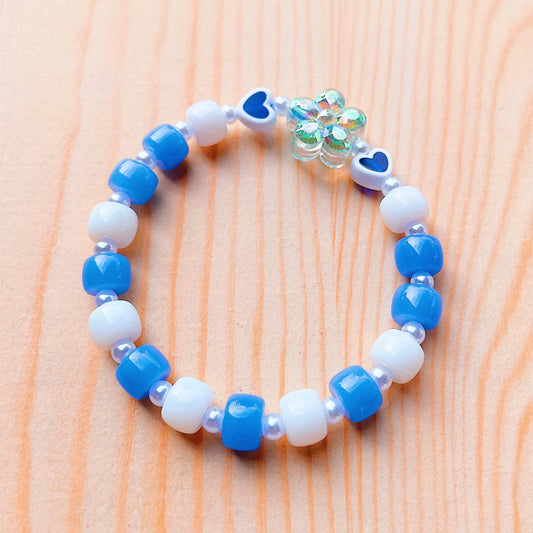 Clear Holographic Flower Bracelet