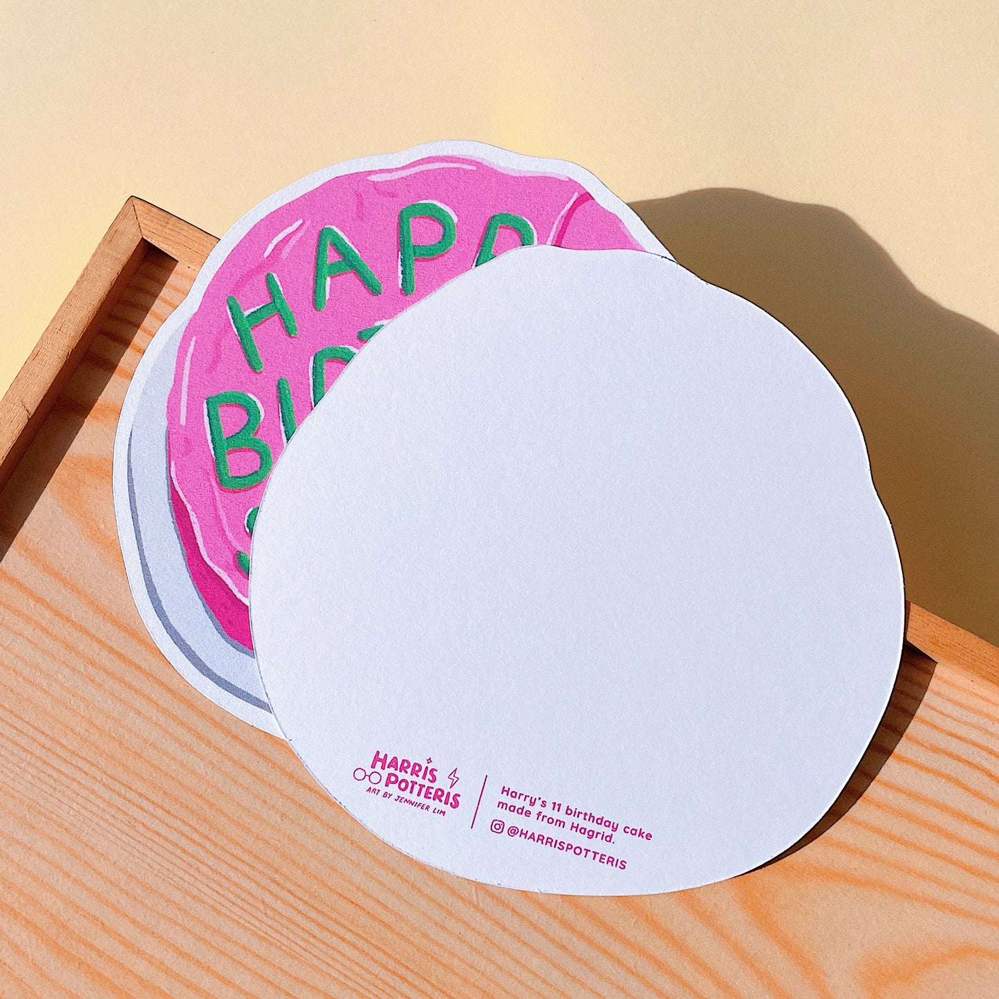 Happee Birthday Stranger Die-Cut Post Card