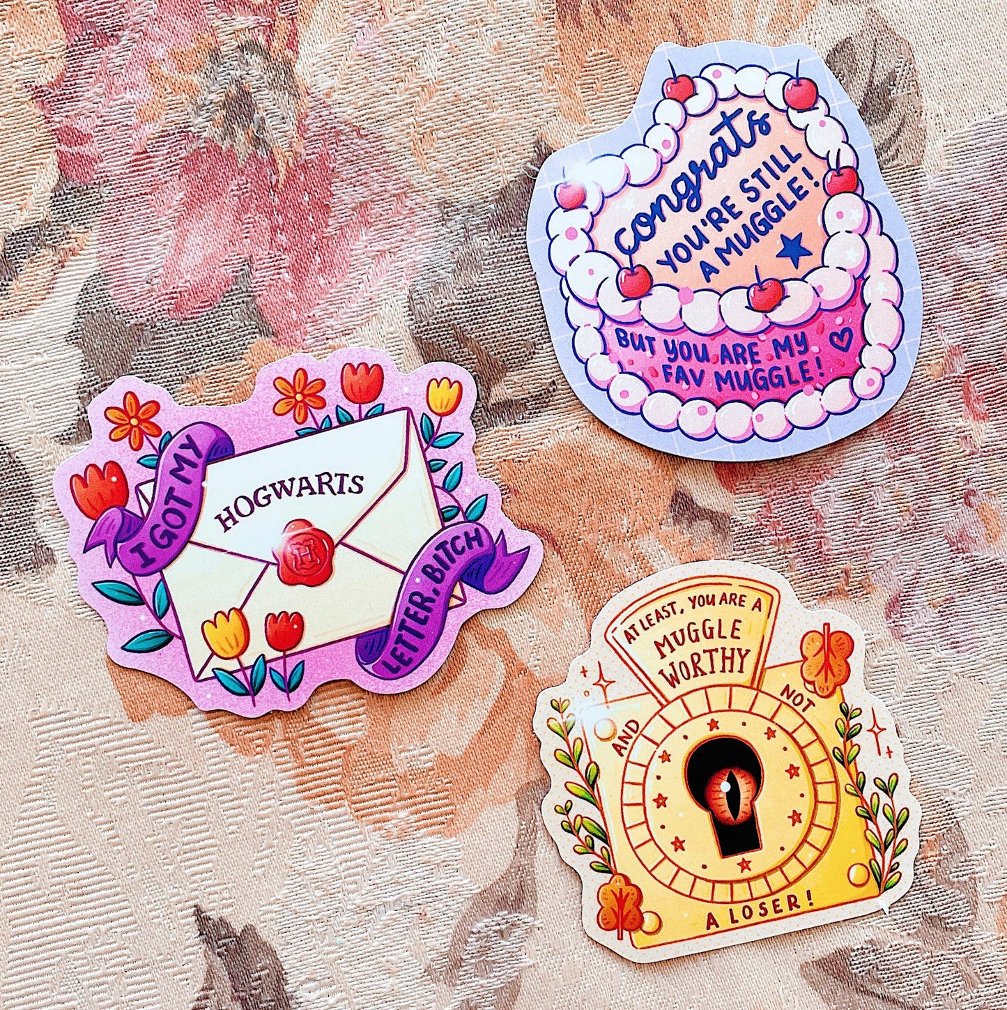 Favourite Muggle Cake Die-cut Sticker