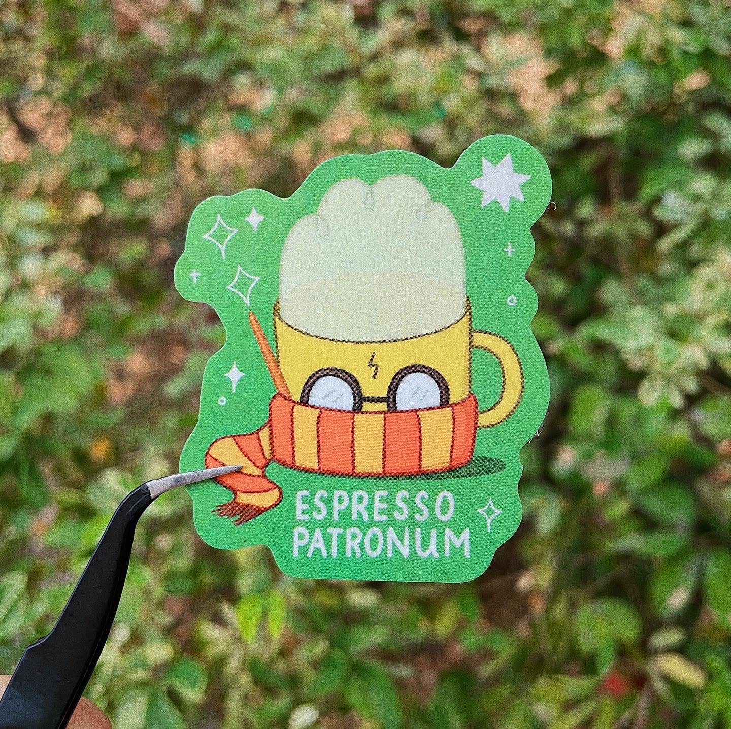 Espresso Patronum Die-cut Sticker