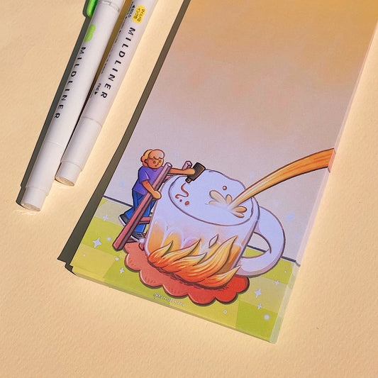 Ron Making Teh Tarik Notepad