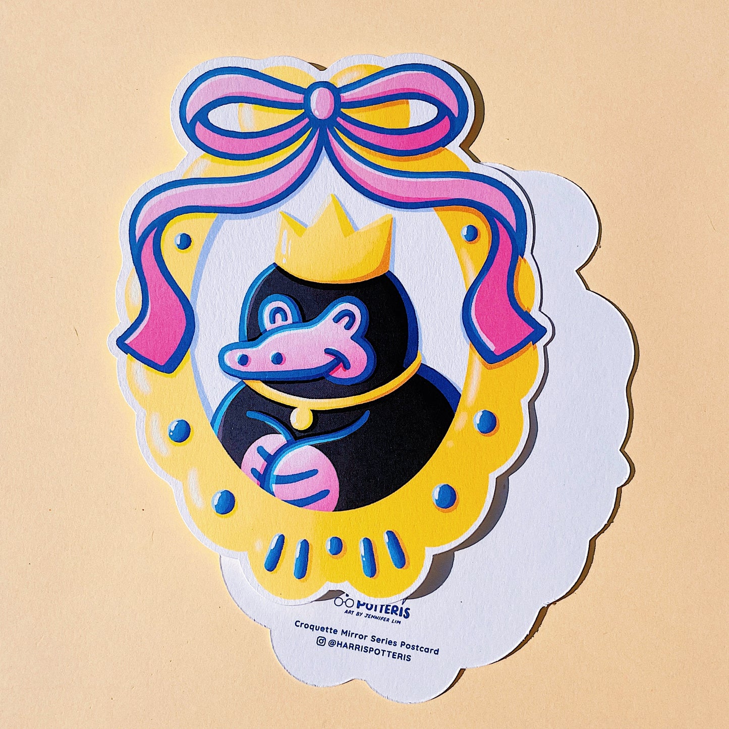 Coquette Mirror Series Die-Cut Post Card