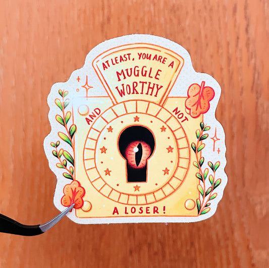 Muggle Worthy Lock Die-cut Sticker