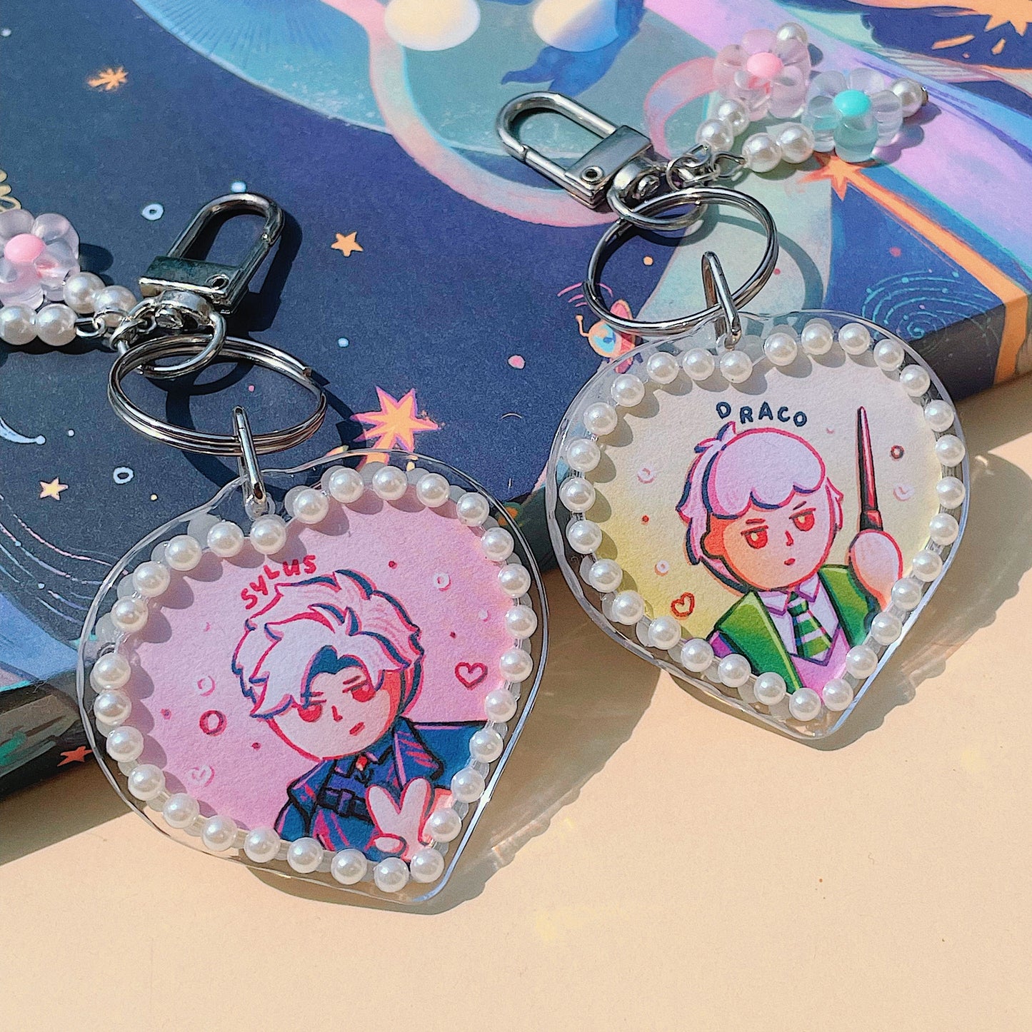 Sylus x Draco Acrylic Frame Keychain