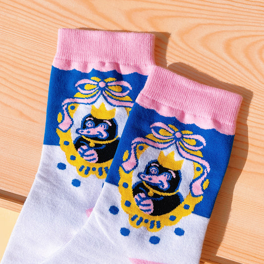 Teddy Coquette Mirror Cotton Socks