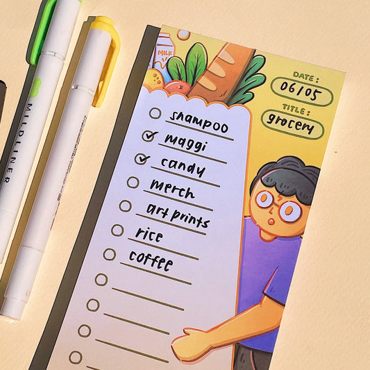Harry Grocery Shopping Notepad