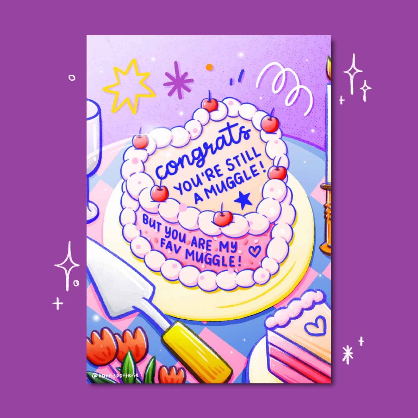 Fav Muggle Cake Post Card