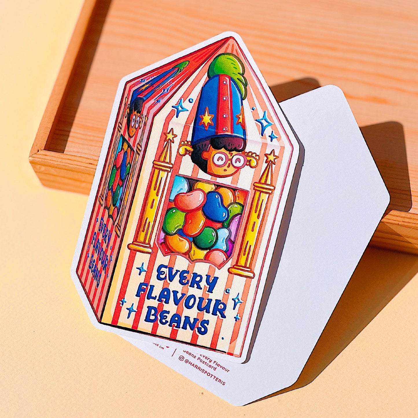 Harris's Bertie Botts Candy Box Die-Cut Post Card