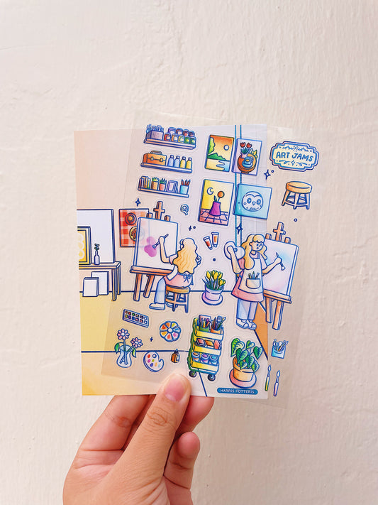 Luna's Art Jam DIY Sticker Sheet