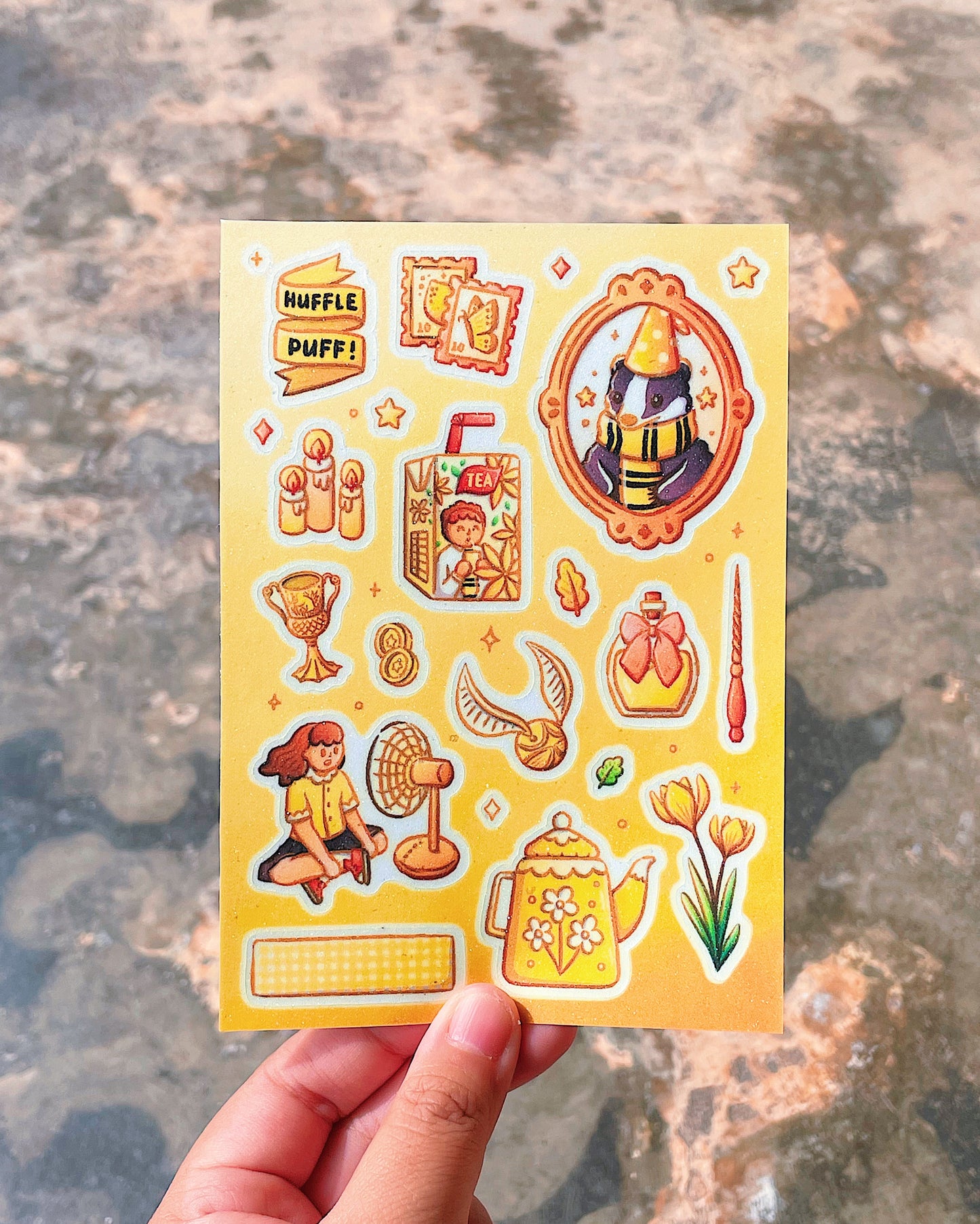 Hogwarts House Aesthetic Sticker Sheets 2.0
