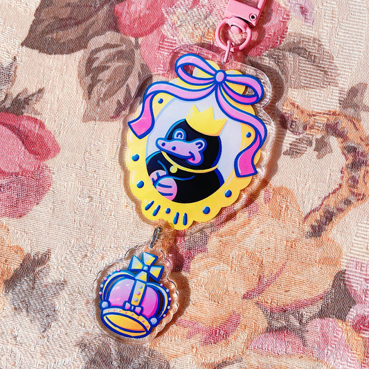 Teddy Coquette Mirror Two-Charms Acrylic Keychain