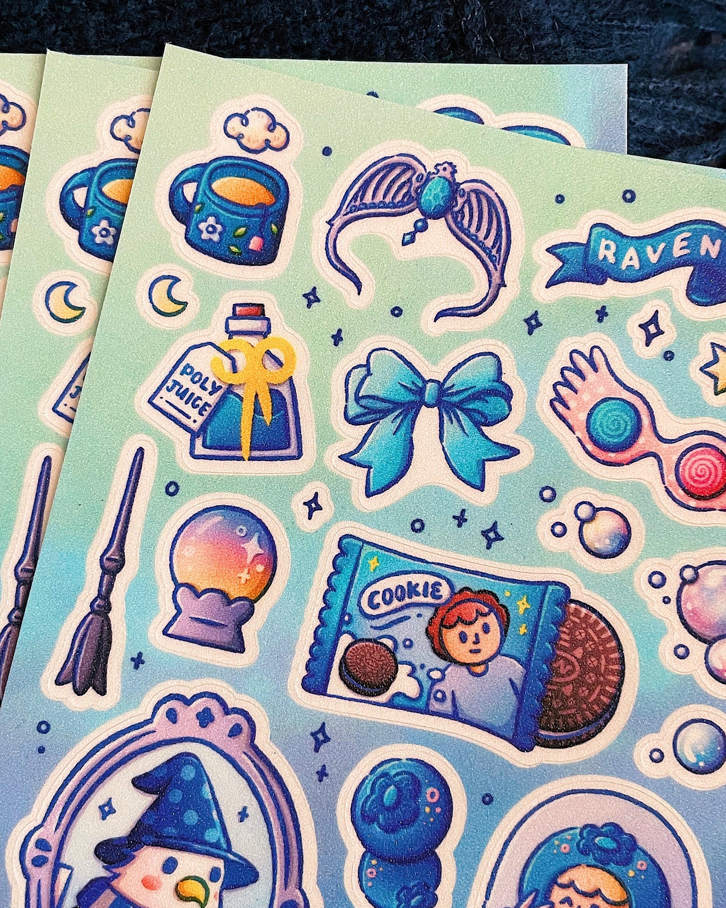 Hogwarts House Aesthetic Sticker Sheets 2.0