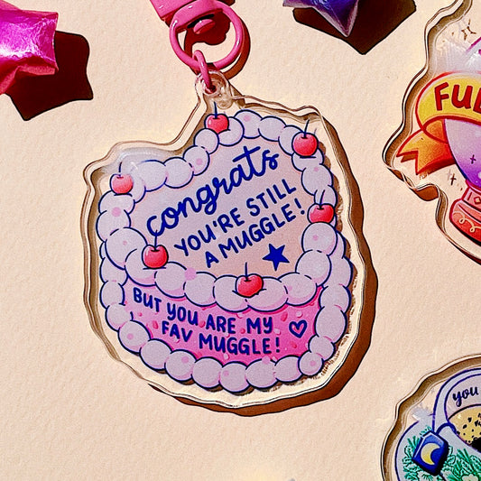 Fav Muggle Cake Acrylic Keychain
