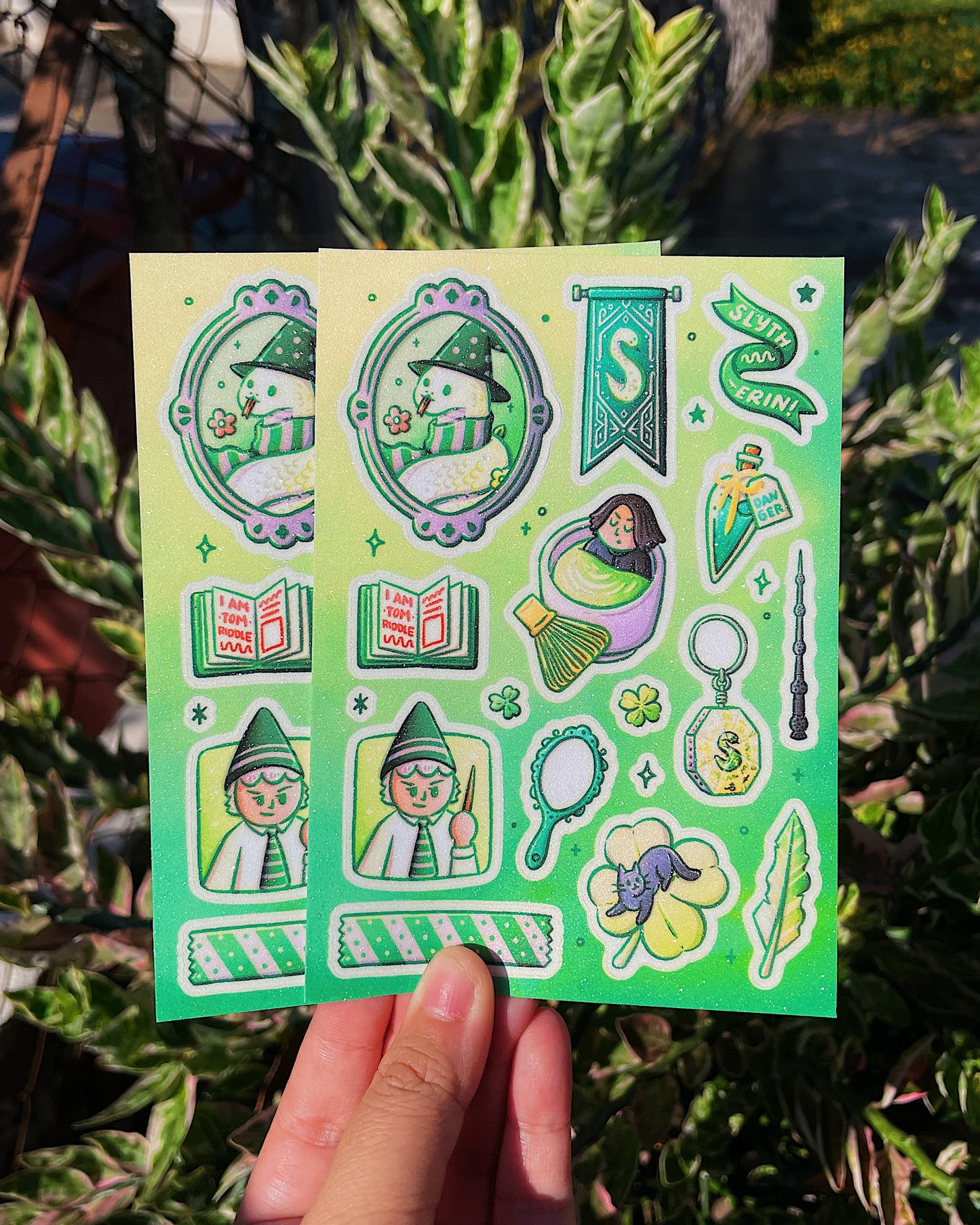 Hogwarts House Aesthetic Sticker Sheets 2.0