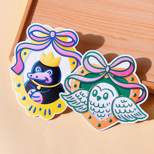 Coquette Mirror Series Die-Cut Post Card