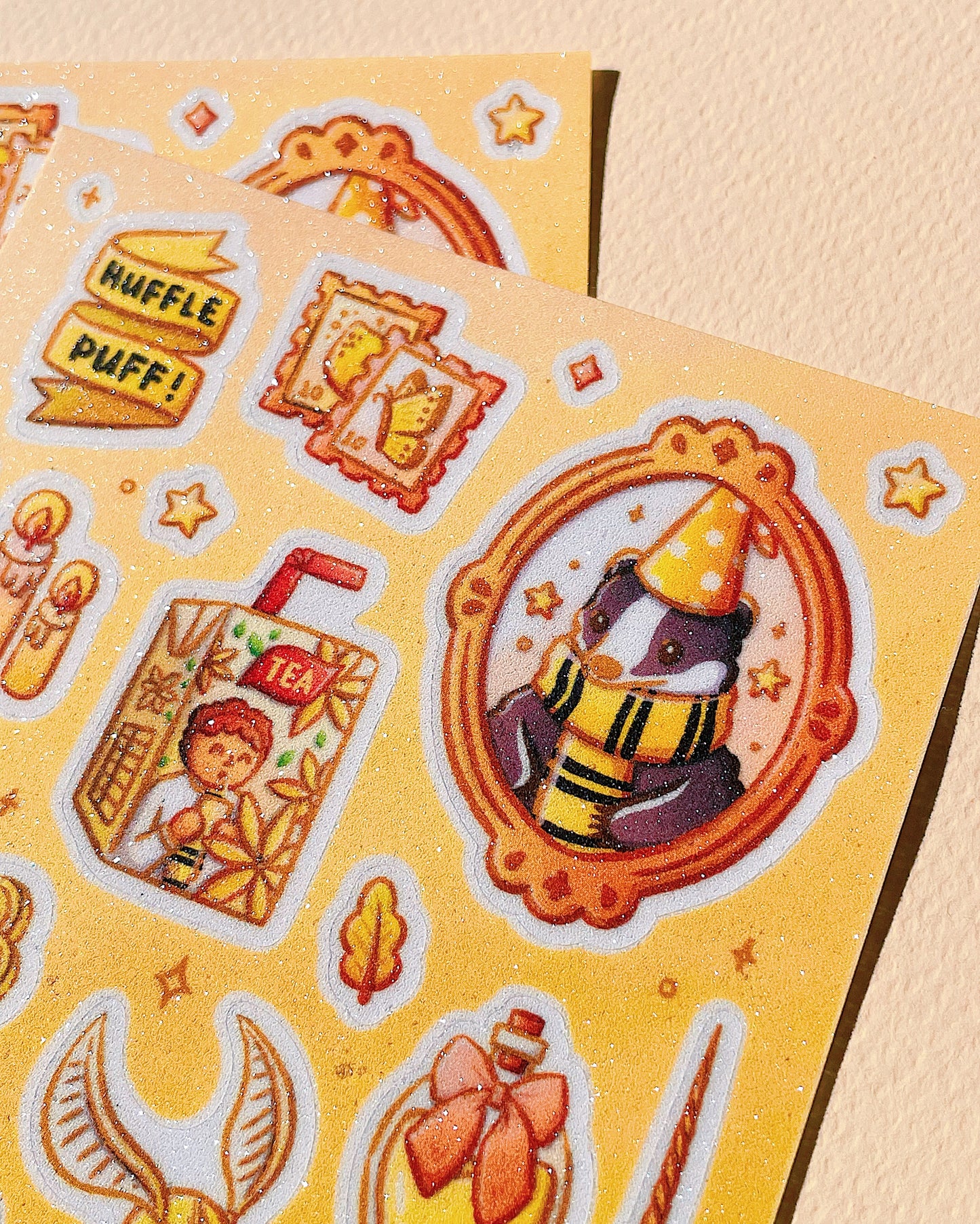 Hogwarts House Aesthetic Sticker Sheets 2.0