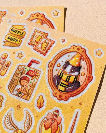 Hogwarts House Aesthetic Sticker Sheets 2.0