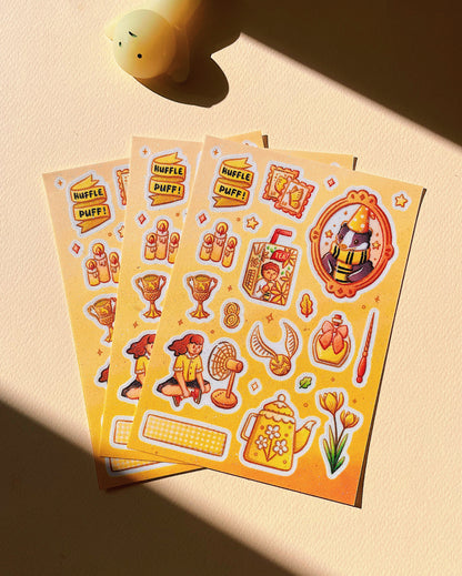 Hogwarts House Aesthetic Sticker Sheets 2.0
