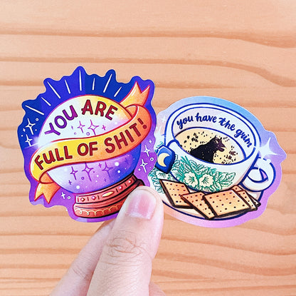Shitty Crystal Ball Die-cut Sticker