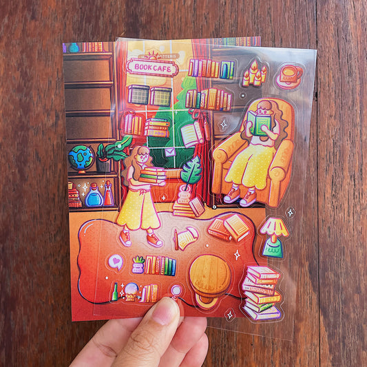 Hermione's Book Cafe DIY Sticker Sheet