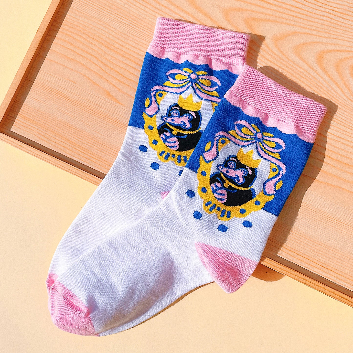 Teddy Coquette Mirror Cotton Socks