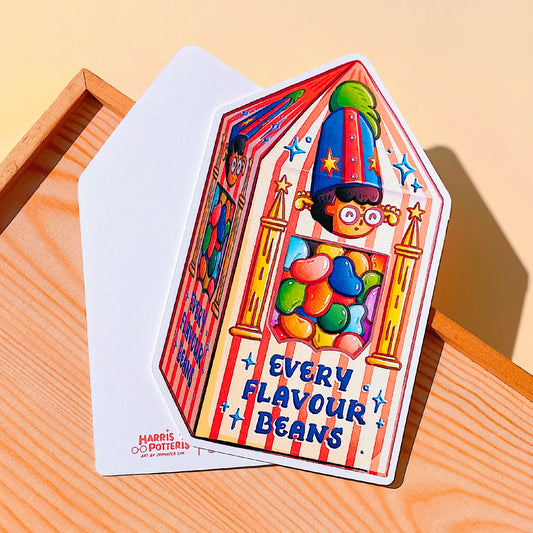Harris's Bertie Botts Candy Box Die-Cut Post Card