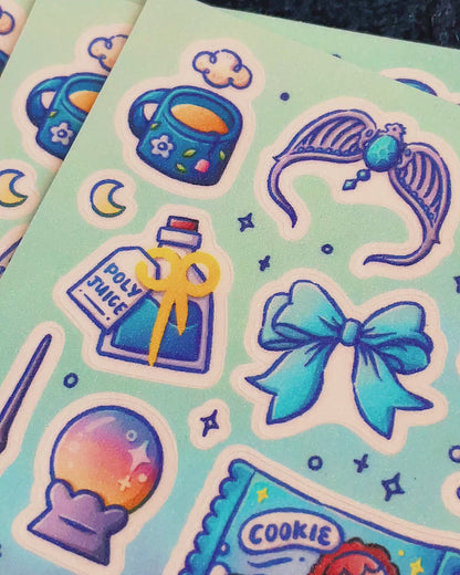 Hogwarts House Aesthetic Sticker Sheets 2.0